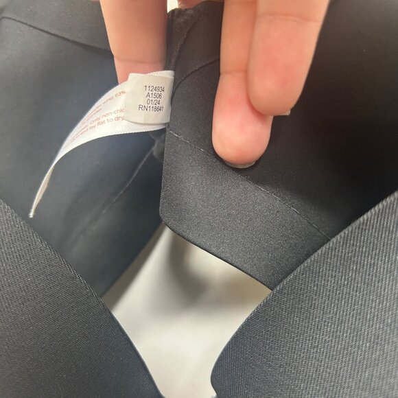 Cacique Black Full Coverage Underwire Bra 40DD Smooth Back Support Nylon Blend - Picture 4 of 10